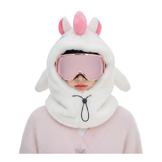 Pasamontañas Unicornio Blanco Ski Snowboard – Térmico Adulto