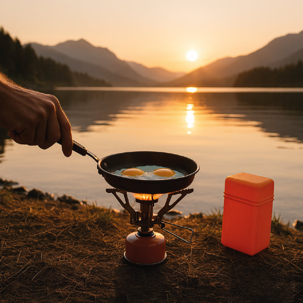 Estufa de Camping Piezoeléctrica 1,89 KW - Enciende Tu Aventura al Instante - 94g