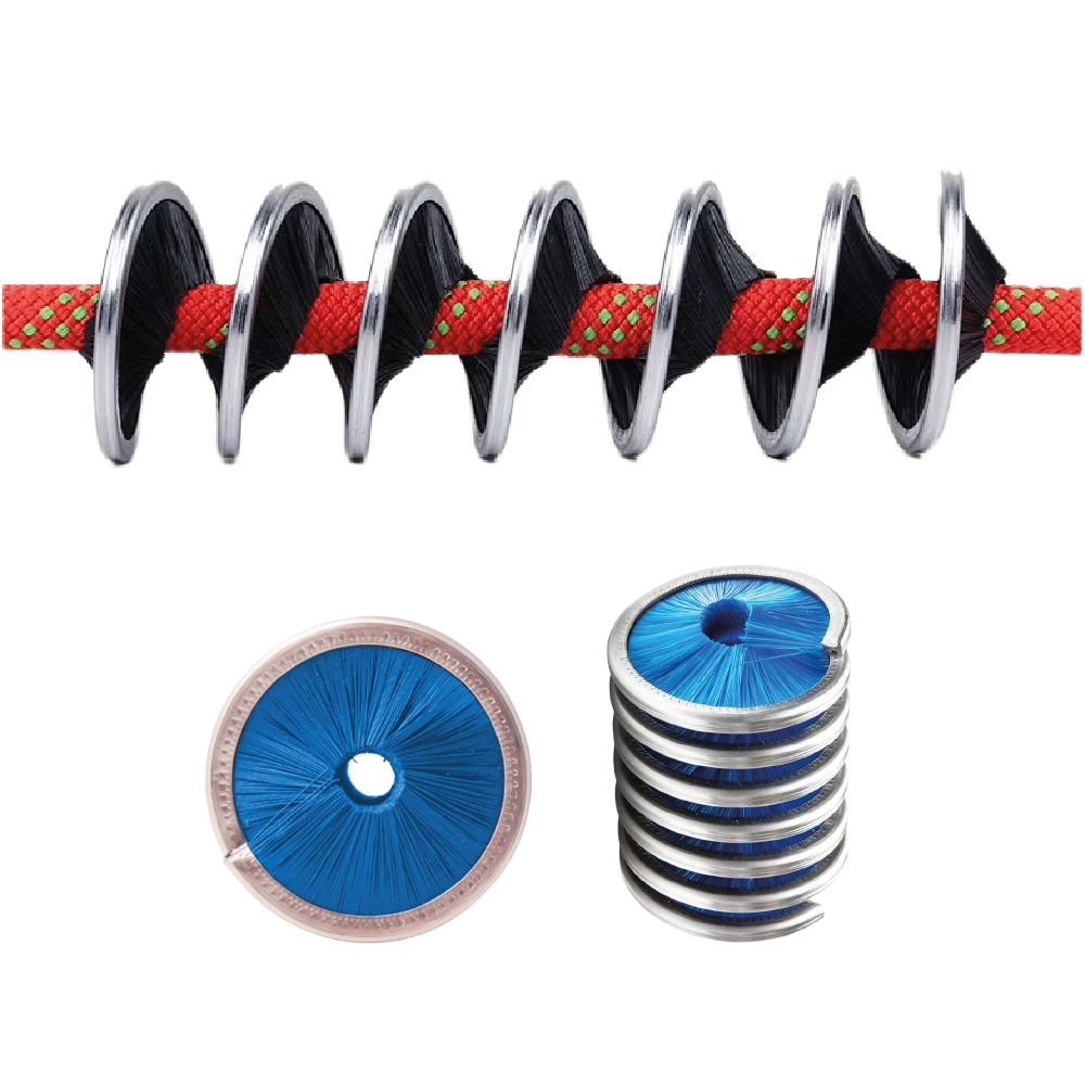 Cepillo Limpiador de Cuerdas de Escalada y Barranquismo – Acero Inoxidable | 8–13 mm