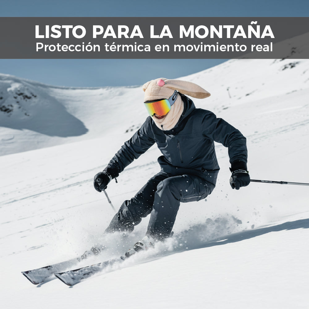 Pasamontañas Conejo Blanco Ski Snowboard – Térmico Adulto