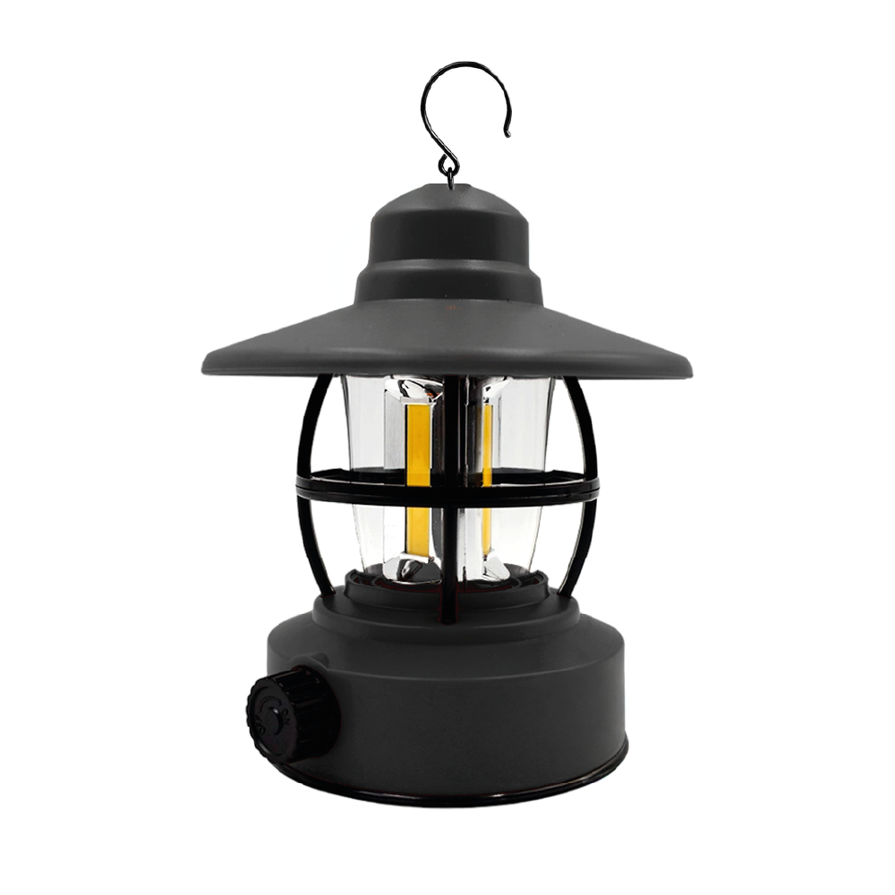 Lámpara Led Recargable Usb Vintage Camping Portátil 11x14cm