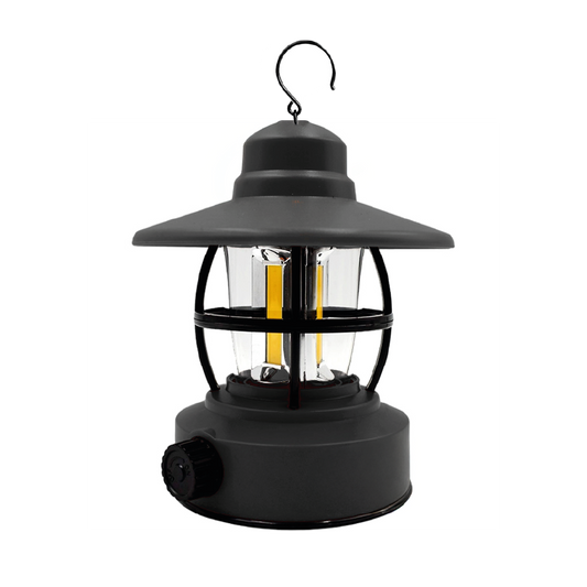 Lámpara Led Recargable Usb Vintage Camping Portátil 11x14cm