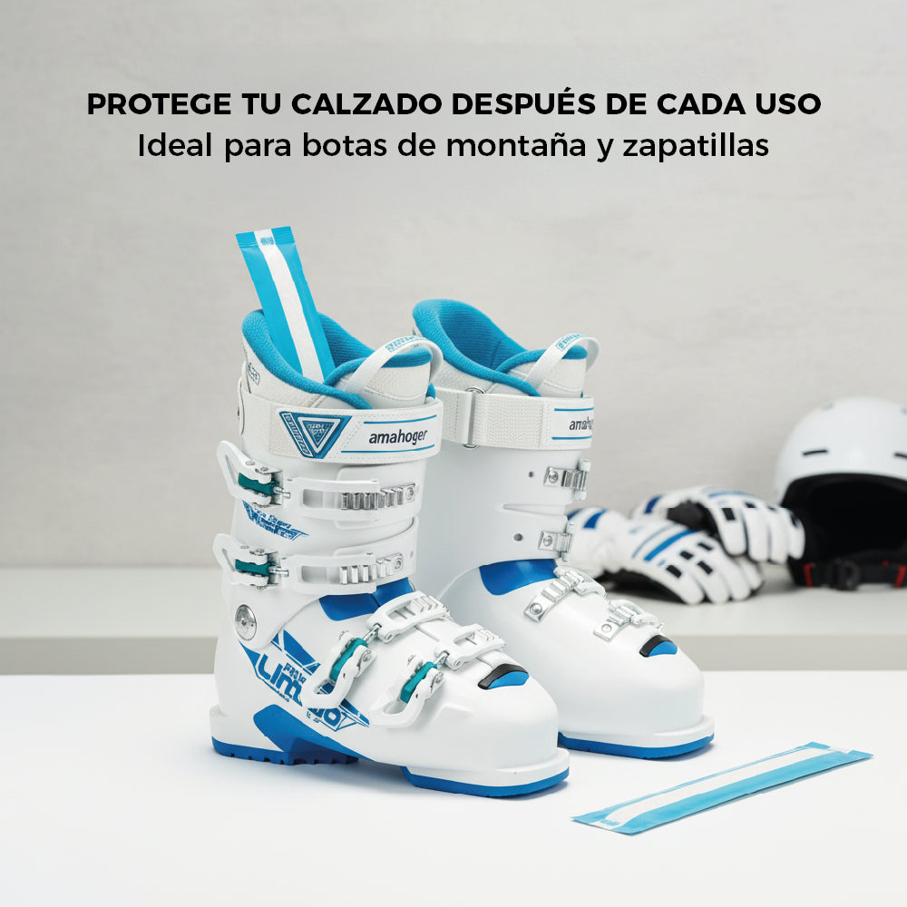 Absorbe Humedad para Botas de Montaña, Zapatos y Zapatillas | Amahogar 2 x 65 g