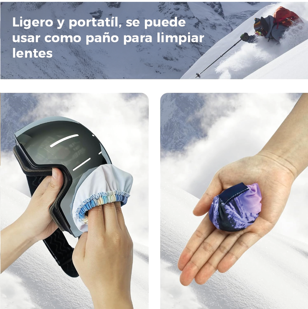 Funda Antiparras Microfibra | Ski, Snowboard Bicicleta Nahuel Huapi