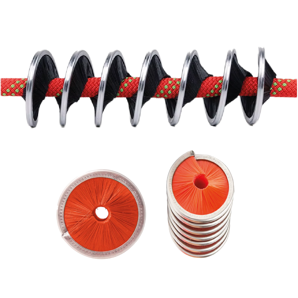 Cepillo Limpiador de Cuerdas de Escalada y Barranquismo – Acero Inoxidable | 8–13 mm