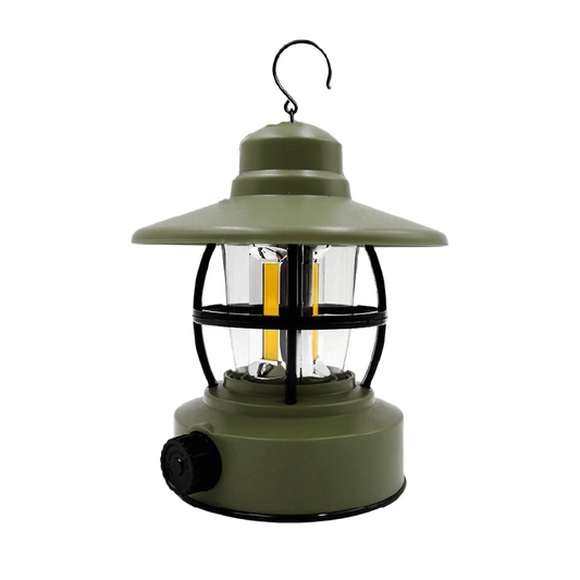 Lámpara Led Recargable Usb Vintage Camping Portátil 11x14cm