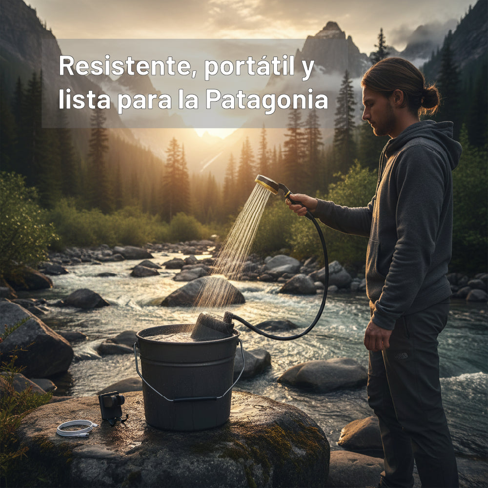 Ducha Portátil Offroad 6000 mAh IPX7 – Potencia y Resistencia Todo Terreno