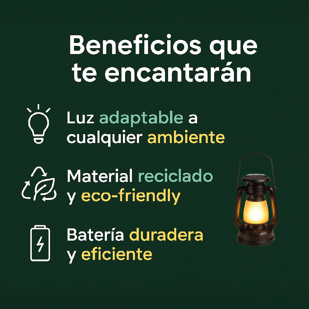 Lámpara Retro LED USB Portátil Mini USB