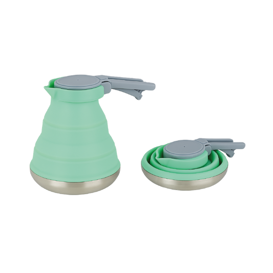 Tetera Plegable de Silicona 1.5L - Portátil para Camping y Viajes