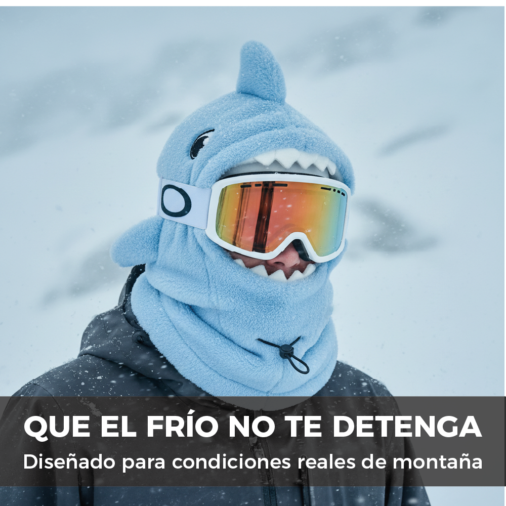 Pasamontañas Tiburón Celeste Ski Snowboard – Térmico Adulto