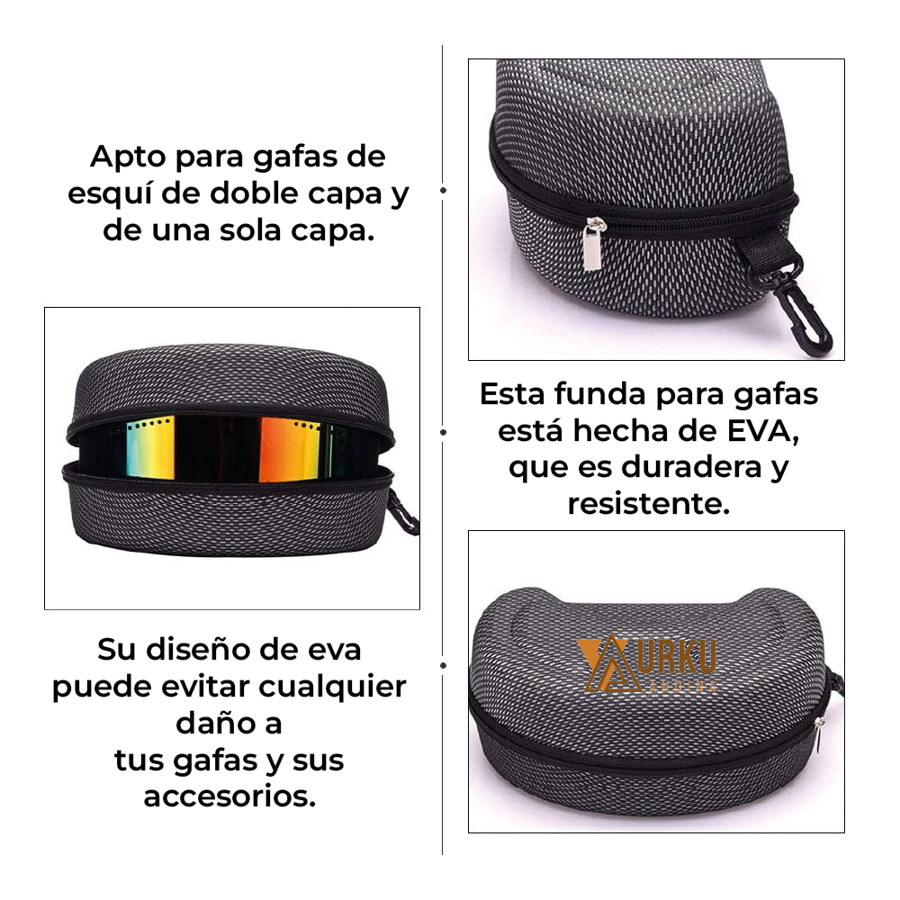 Estuche Rígido Xl Antiparras | Ski Snowboard | Viajes