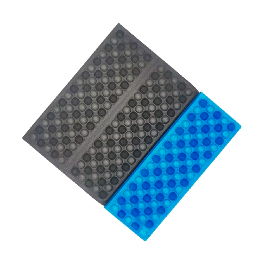 Asiento Plegable Espuma Impermeable Camping Montaña Azul