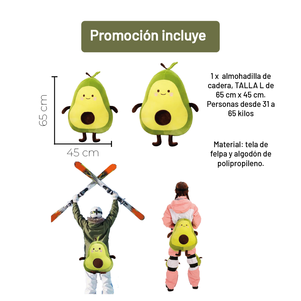 Proteccion Cadera | Ski Snowboard Seguro Divertido | Niño Palta L