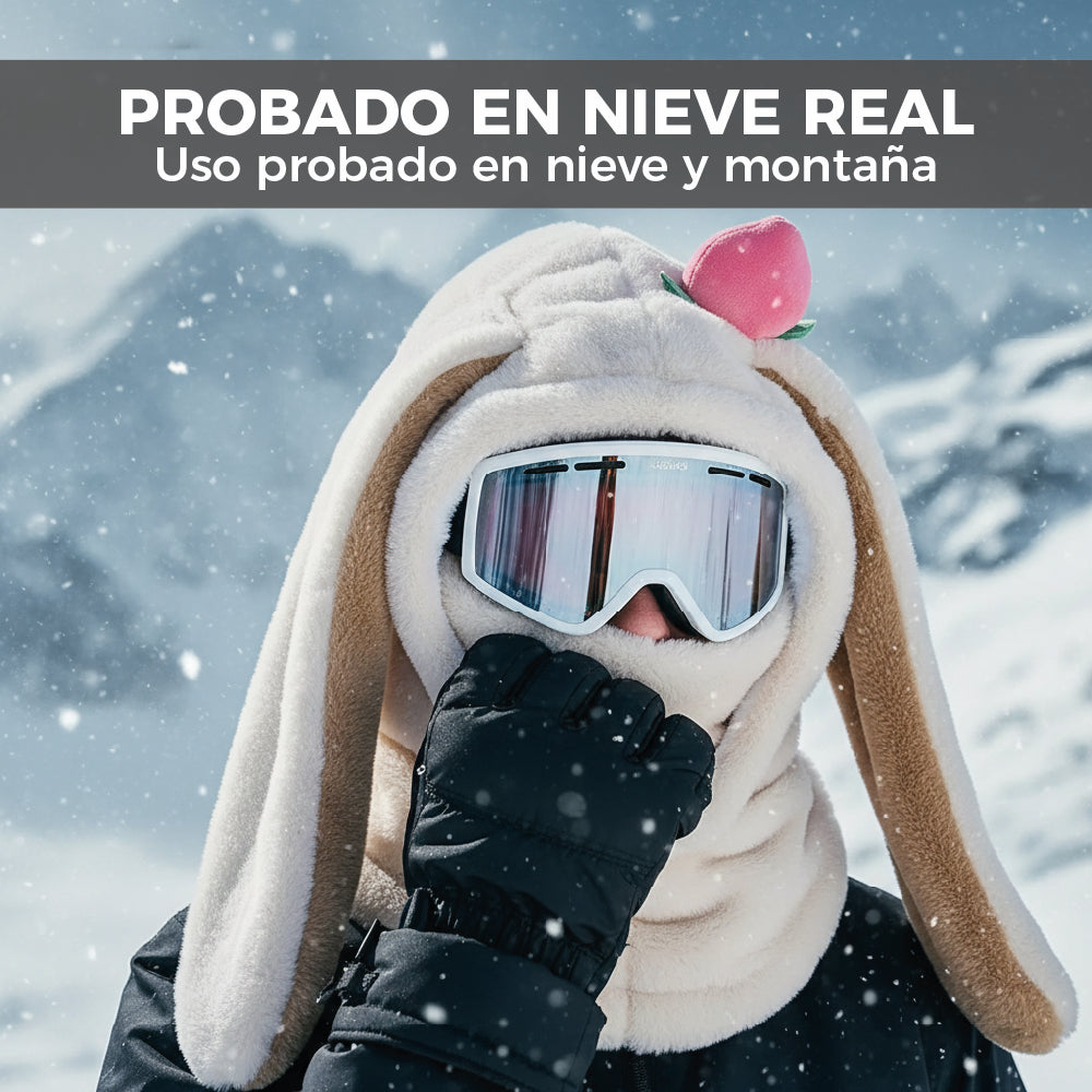 Pasamontañas Conejo Blanco Ski Snowboard – Térmico Adulto