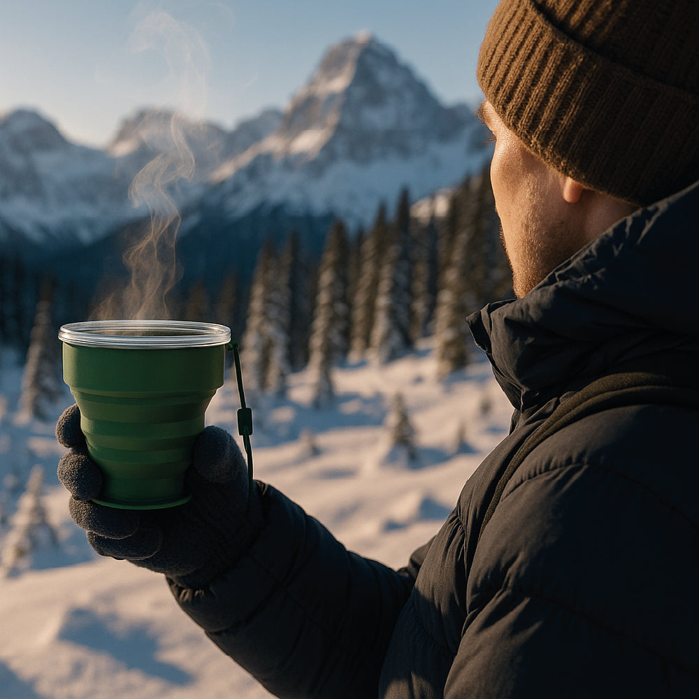 🌟 VASO PLEGABLE REVOLUCIONARIO - ¡Desafía los Límites de tu Aventura! 270 ml