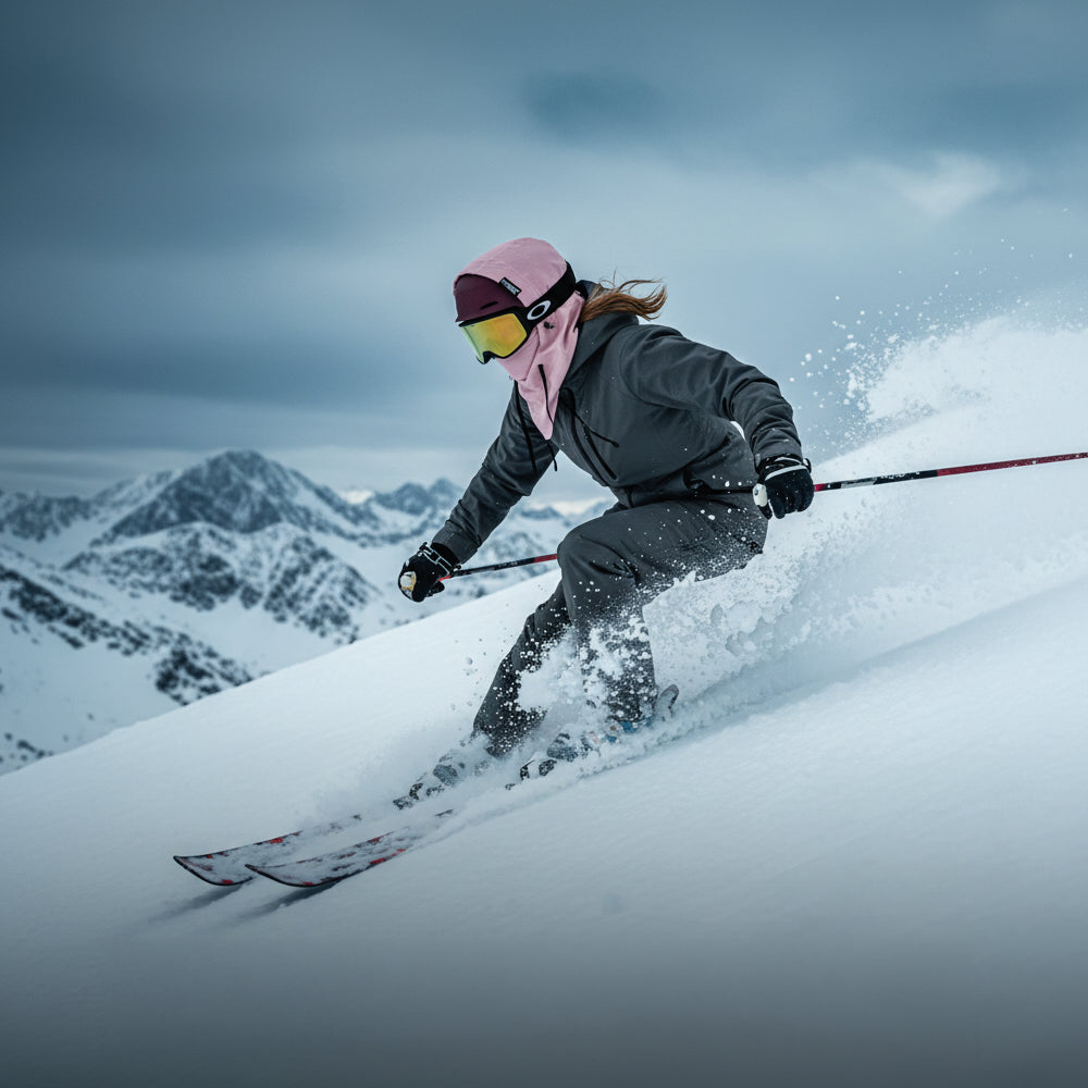 Pasamontañas Técnico 3 Capas Impermeable Ski Snowboard Alta montaña Rosa