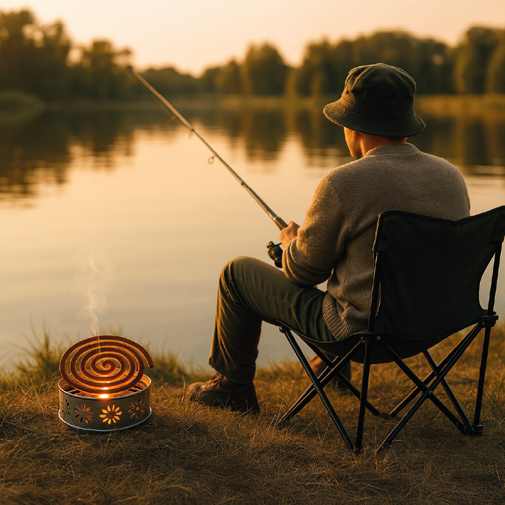 Espirales Citronela - Bamboo Mosquitos Zancudos 30 Uni + Soporte Metal