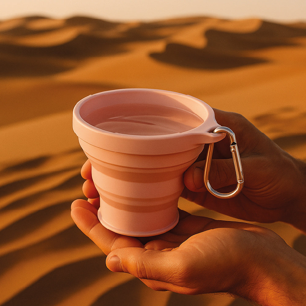 Vaso Plegable de Silicona - Tu Compañero de Aventuras Ecológico - 180 ml