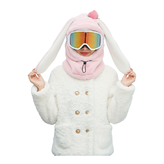Pasamontañas Conejo Beige Ski Snowboard – Térmico Adulto