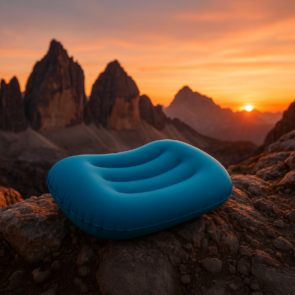 Almohada Tpu Inflable Ultraligera Camping Montaña Playa 100g