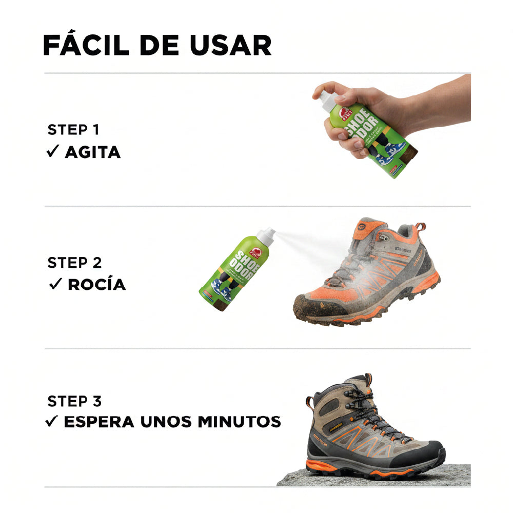 Neutralizador Olor Calzado Outdoor Running Trekking 100ml