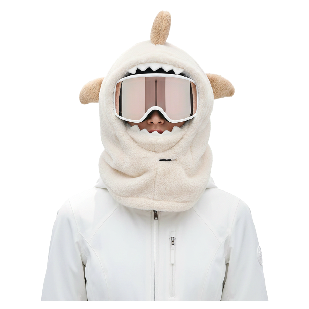 Pasamontañas Tiburón Beige Ski Snowboard – Térmico Adulto
