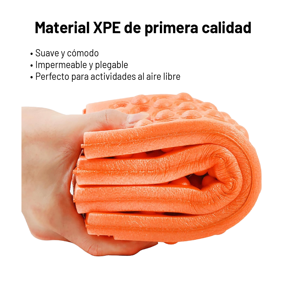 Asiento Plegable Espuma Impermeable Camping Montaña