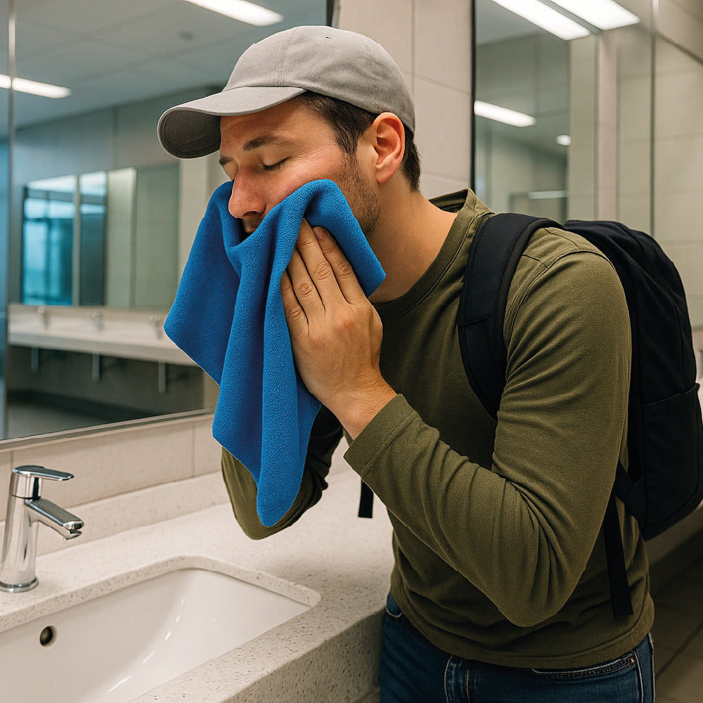 Toalla Deportiva Microfibra 48x80cm - Secado Rápido Ultra Compacta - Viajes, Gym y Deportes - 80 g