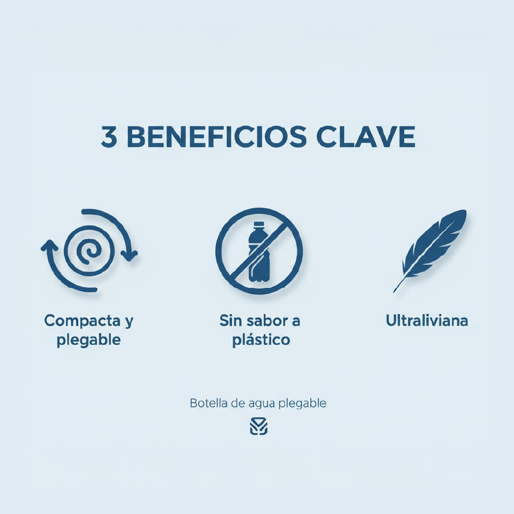 Botella Soft Flask Plegable Deportiva 500 ml  Hidratación Runnig MTB