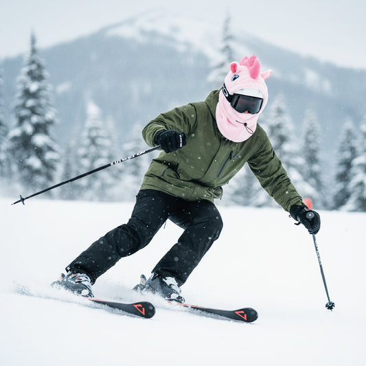 Pasamontañas Unicornio Rosa Ski Snowboard – Térmico Adulto