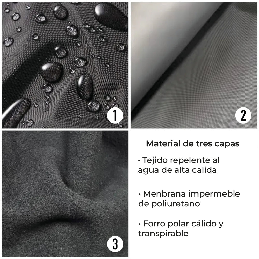 Pasamontañas Técnico Impermeable Unisex 3 Capas Ski Alta Montaña