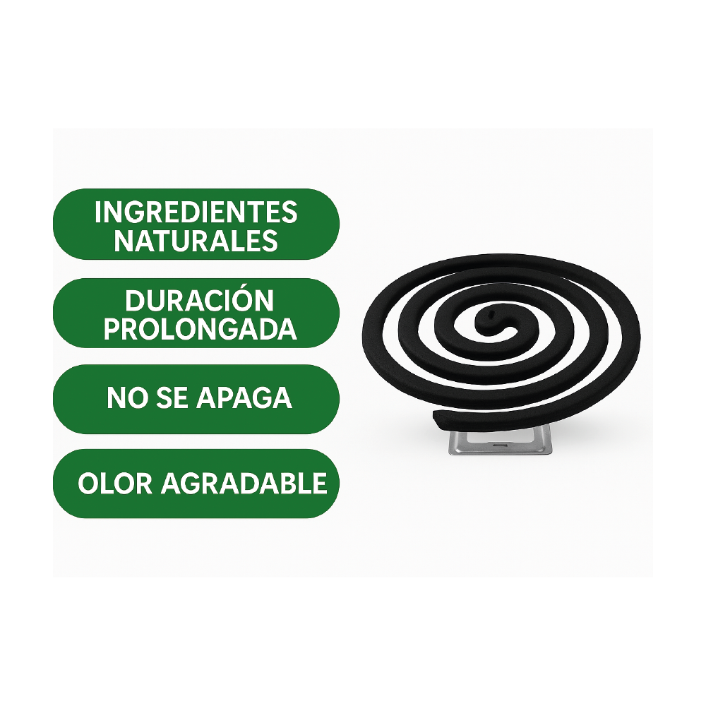 Espirales Citronela - Bamboo Mosquitos Zancudos 30 Unidades