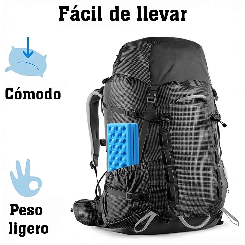 Asiento Plegable Espuma Impermeable Camping Montaña Azul