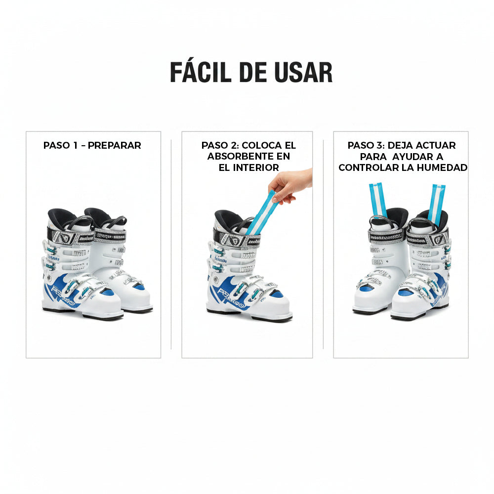 Absorbe Humedad para Botas de Montaña, Zapatos y Zapatillas | Amahogar 2 x 65 g