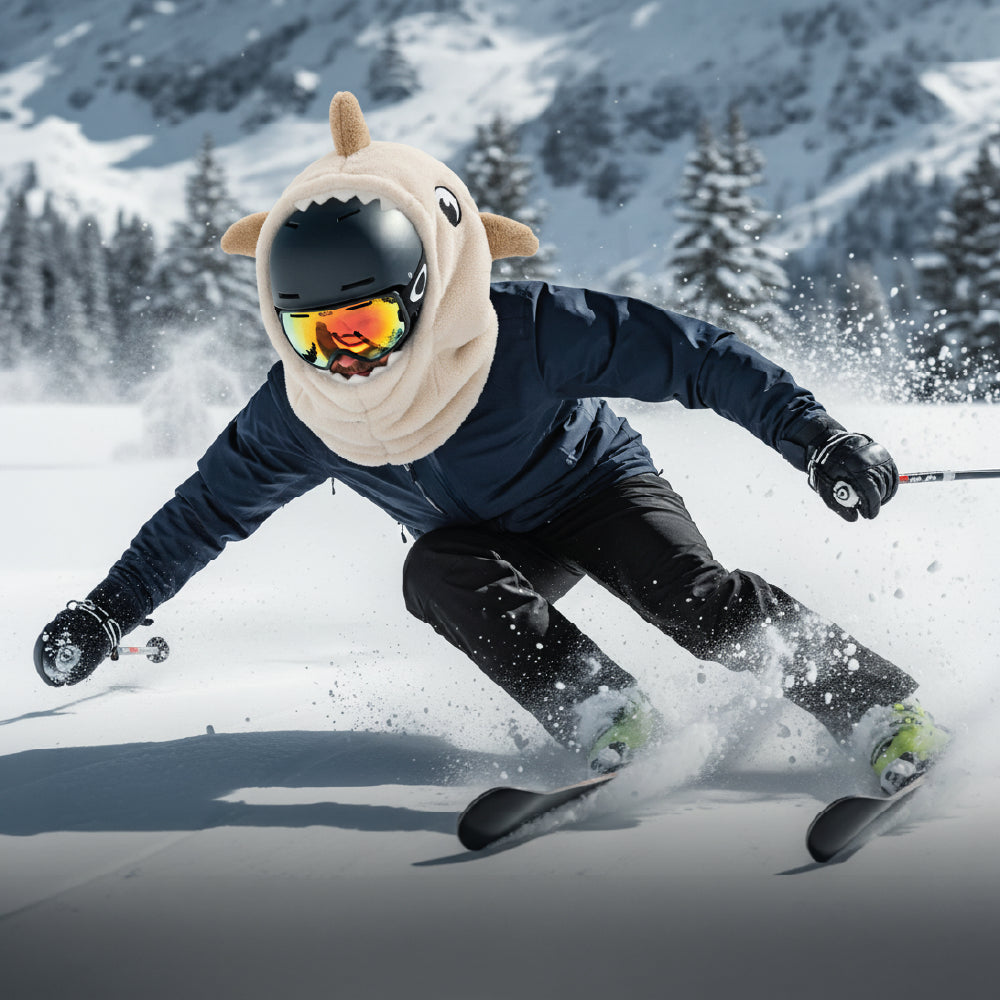 Pasamontañas Tiburón Beige Ski Snowboard – Térmico Adulto
