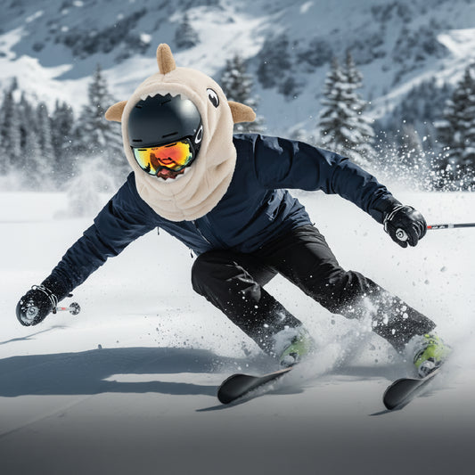 Pasamontañas Tiburón Beige Ski Snowboard – Térmico Adulto