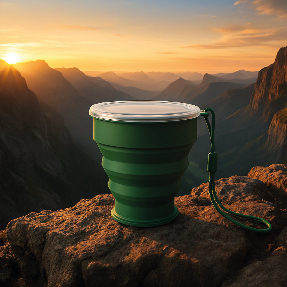 🌟 VASO PLEGABLE REVOLUCIONARIO - ¡Desafía los Límites de tu Aventura! 270 ml