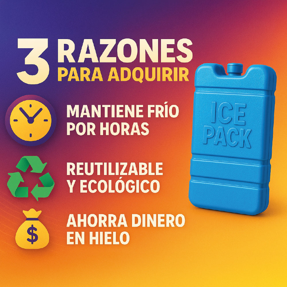 Acumulador De Frio Cooler 330 Gr x2 - PlasticForte Botellas - 4,5 x 11,5 x 17 - N°06