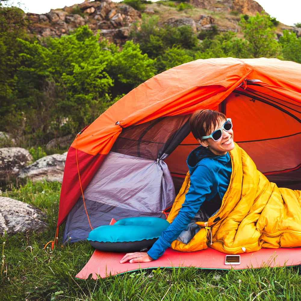 Almohada Tpu Inflable Ultraligera Camping Montaña Playa 100g