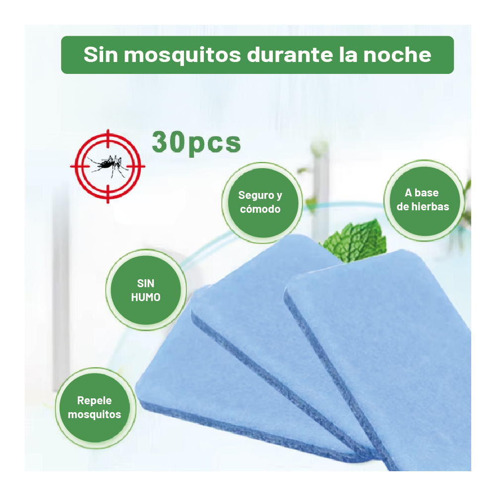 Repuesto Repelente Eléctrico Tabletas Mosquitos Zancudos 30u