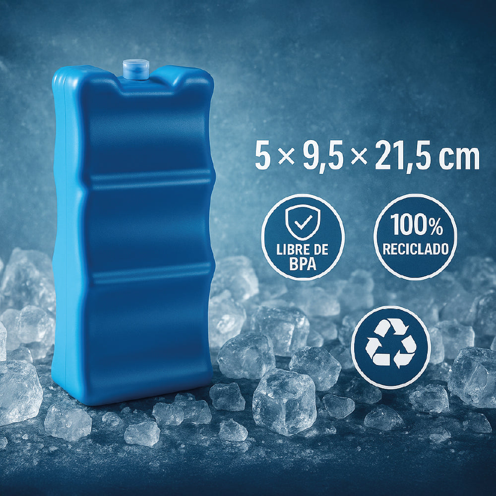 Acumulador De Frio Para Cooler 650 Gr - PlasticForte Latas - 5 x 9,5 x 21,5 - N°01