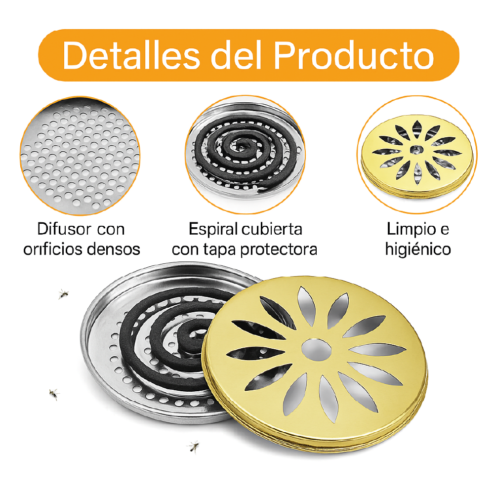 Espirales Citronela - Bamboo Mosquitos Zancudos 30 Unidades