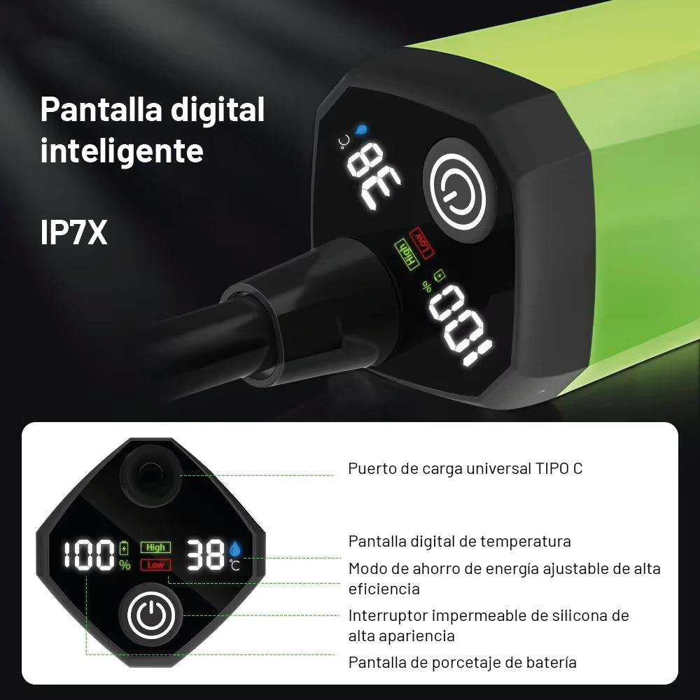 Ducha Portátil Offroad 6000 mAh IPX7 – Potencia y Resistencia Todo Terreno